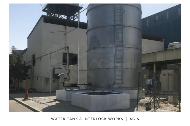 Water tank & Civil Works done by ANGC Interiors for AGIS in Abu Dhabi UAE