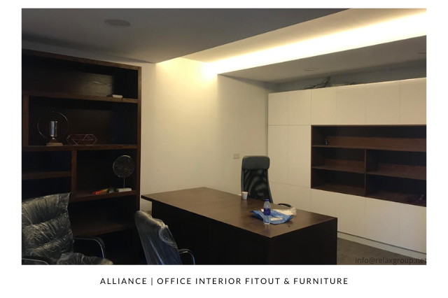 Office Interior Design & Fitout by ANGC Interiors for Alliance in Abu Dhabi UAE