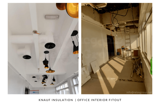 Office Interior Fitout done by ANGC Interiors for knauf Insulation in Abu Dhabi UAE
