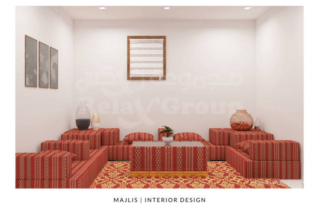 Majlis Interior Design Works done by ANGC Interiors in Abu Dhabi UAE