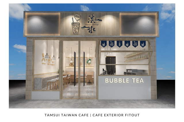 Restaurant Exterior Design & Fitout Works done by ANGC Interiors for Tamsui Taiwan in Al Ain Abu Dhabi UAE