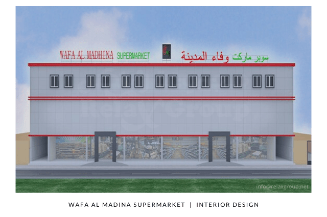 Interior Design made by ANGC Interiors for Wafa Al Madina Supermarket in Musaffah Abu Dhabi UAE